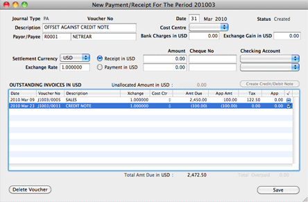 credit note images. the Credit Note can be