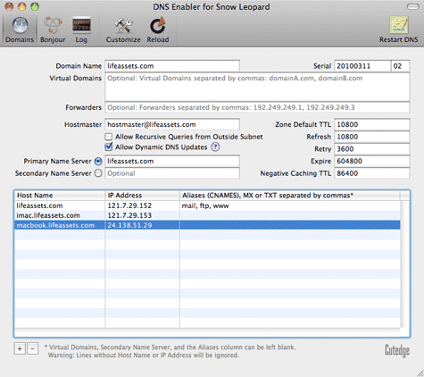 dyn updater configuration