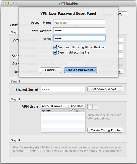 vpn for mac to access lab servir