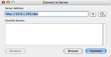 yosemite webdav server